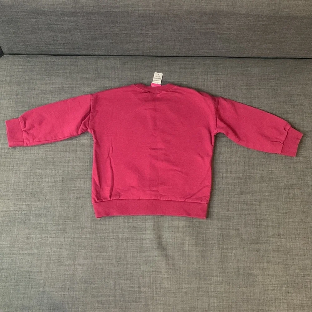 Disney Junior Minnie Girls Sweatshirt Burgundy 3T Graphic Casual Play Date